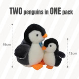 NNEDSZ 2X Plush Penguin Keychain Or Doll With Sound Activation PINK
