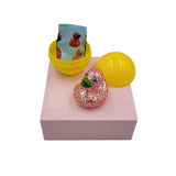 NNEDSZ 40X Kenisy Sparkling Glitter Duck Capsules 50mm Collectible Gacha in Display Box