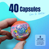 NNEDSZ 40X Kenisy Unicorn Dolls Toy Capsules 50mm Collectible Gacha in Display Box