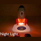 NNEDSZ Rocket Projector Night Light Kids STEM Toy - Outer Space Planet