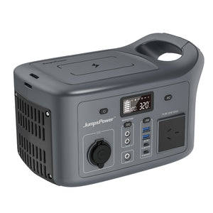 NNEDSZ 320W Portable Power Station JumpsPower Wireless Battery Charger 307Wh LED Light
