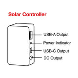 NNEDSZ 40W Solar Panel Portable Charger JumpsPower Power Generator Foldable