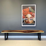 NNEDSZ Bench seat or low set console table, hallway table Raintree Wood 1.8 Meter 180cm