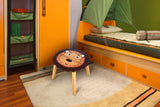NNEDSZ Hand Carved Children's Table Wooden LION Theme