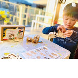 NNEDSZ Model car 3D Ply Wood puzzle- Build and Paint your own 4 x 4 Truck Car craft kit with MOTOR (solar or battery)