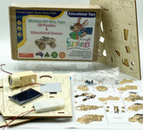 NNEDSZ Model car 3D Ply Wood puzzle- Build and Paint your own 4 x 4 Truck Car craft kit with MOTOR (solar or battery)