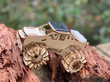 NNEDSZ Model car 3D Ply Wood puzzle- Build and Paint your own 4 x 4 Truck Car craft kit with MOTOR (solar or battery)