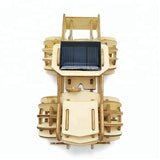 NNEDSZ Model car 3D Ply Wood puzzle- Build and Paint your own 4 x 4 Truck Car craft kit with MOTOR (solar or battery)
