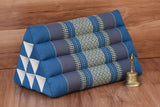NNEDSZ Mothers day gift Thai Triangle Pillow Backrest Cushion Kapok Filled_Light BLUE or RED