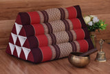 NNEDSZ Mothers day gift Thai Triangle Pillow Backrest Cushion Kapok Filled_Light BLUE or RED