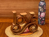 NNEDSZ Mothers day gift Wooden carved LOVE words decoration 27 cm long