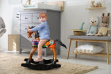 NNEDSZ Rocking horse handmade solid wood-beautiful hand painted detail-very unique