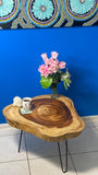 NNEDSZ Round Raintree Wood Live Edge Coffee Table