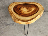 NNEDSZ Round Raintree Wood Live Edge Coffee Table