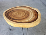 NNEDSZ Round Raintree Wood Live Edge Coffee Table