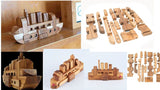 NNEDSZ Ship boat Puzzle - 3D Interlocking boat wooden puzzle.