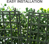 NNEDSZ YES4HOMES 12 x Artificial Plant Wall Grass Panels Vertical Garden Tile Fence 50X50CM Green