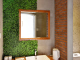 NNEDSZ YES4HOMES 12 x Artificial Plant Wall Grass Panels Vertical Garden Tile Fence 50X50CM Green