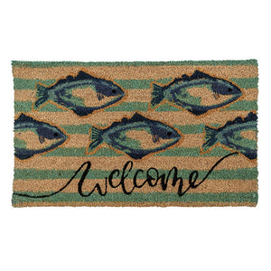 NNEDSZ YES4HOMES 2 x Doormat for Front Door Entryway Cursive Natural Coconut Coir Floor Outdoor mat