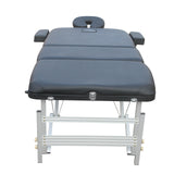NNEDSZ YES4HOMES 3 Fold Portable Aluminium Massage Table Massage Bed Beauty Therapy Black