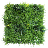 NNEDSZ YES4HOMES 5 SQM Artificial Plant Wall Grass Panels Vertical Garden Tile Fence 1X1M Green