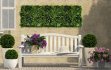 NNEDSZ YES4HOMES 5 SQM Artificial Plant Wall Grass Panels Vertical Garden Tile Fence 1X1M Green