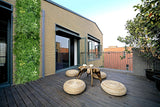 NNEDSZ YES4HOMES 5 SQM Artificial Plant Wall Grass Panels Vertical Garden Tile Fence 1X1M Green