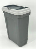 NNEDSZ 55cm 45L Pets Dogs Puppy Food Storage Storer Container w/ Scoop GRY
