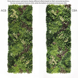 NNEDSZ YES4HOMES 3 SQM Artificial Plant Wall Grass Panels Vertical Garden Foliage Tile Fence 1X1M