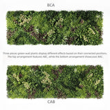 NNEDSZ YES4HOMES 3 SQM Artificial Plant Wall Grass Panels Vertical Garden Foliage Tile Fence 1X1M