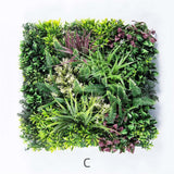 NNEDSZ YES4HOMES 3 Artificial Plant Wall Grass Panels Vertical Garden Foliage Tile Fence 50X50 CM