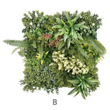 NNEDSZ YES4HOMES 3 Artificial Plant Wall Grass Panels Vertical Garden Foliage Tile Fence 50X50 CM
