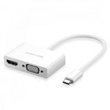 NNEDSZ UGREEN 30843 Type-C to HDMI VGA Converter White
