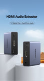 NNEDSZ UGREEN 60649 HDMI Audio Extractor (SPDIF + 3.5mm AUX)