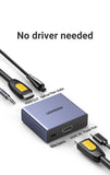 NNEDSZ UGREEN 60649 HDMI Audio Extractor (SPDIF + 3.5mm AUX)