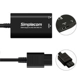 NNEDSZ Simplecom CM461 HDMI Adapter Composite AV to HDMI Converter for Nintendo NGC N64 SNES SFC