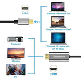 NNEDSZ Simplecom DA321 USB-C Type C to HDMI Cable 1.8M (6ft) 4K@30Hz