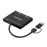 NNEDSZ Simplecom DA327 USB 3.0 or USB-C to Dual HDMI Display Adapter for 2x 1080p Extended Screens