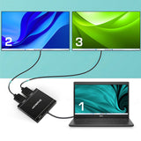 NNEDSZ Simplecom DA327 USB 3.0 or USB-C to Dual HDMI Display Adapter for 2x 1080p Extended Screens