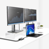 NNEDSZ Simplecom DA369 USB 3.0 or USB-C to Dual 4K HDMI 2.0 Display Adapter for 2x 4K@60Hz Extended Screens