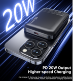 NNEDSZ CHOETECH B743-BK 10000mAh PD20W Magnetic Power Bank with Holder Black