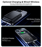 NNEDSZ CHOETECH B743-BK 10000mAh PD20W Magnetic Power Bank with Holder Black