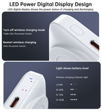 NNEDSZ CHOETECH B743-WH 10000mAh PD20W Magnetic Power Bank with Holder White