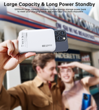 NNEDSZ CHOETECH B743-WH 10000mAh PD20W Magnetic Power Bank with Holder White