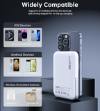 NNEDSZ CHOETECH B743-WH 10000mAh PD20W Magnetic Power Bank with Holder White