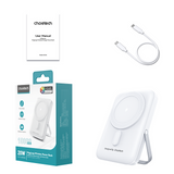 NNEDSZ CHOETECH B743-WH 10000mAh PD20W Magnetic Power Bank with Holder White