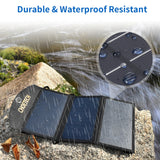 NNEDSZ CHOETECH SC001 19W Portable Solar Panel Charger SunPower Panels Dual USB Charger for Camping/RV/Outdoors