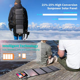 NNEDSZ CHOETECH SC005 22W Portable Waterproof Foldable Solar Panel Charger (Dual USB Ports)