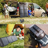 NNEDSZ CHOETECH SC007 Solar Panel Portable Charger 80W 18V with USB-C PD 30W