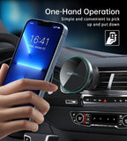 NNEDSZ CHOETECH T204-F 15W Magnetic Car Charger Holder with LED Light (Aluminium alloy housing)